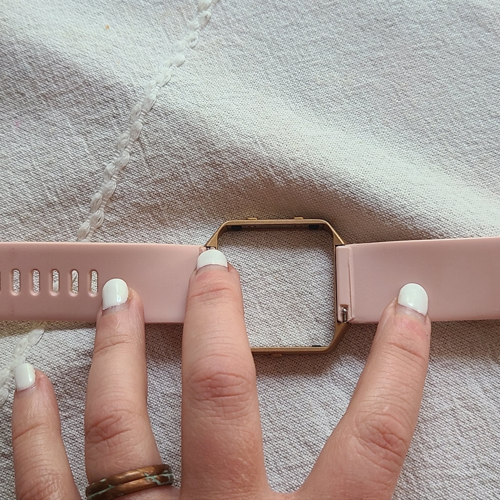 Fitbit Blaze band pink and rose gold